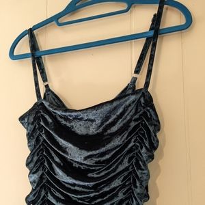 NWT Teal Velvet Sexy BodyCon Ruched Dress 12